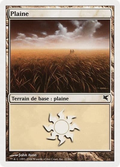 Plains French Plaine G21 Magic Encyclopedia 2005 (Salvat/Hachette) Magic card