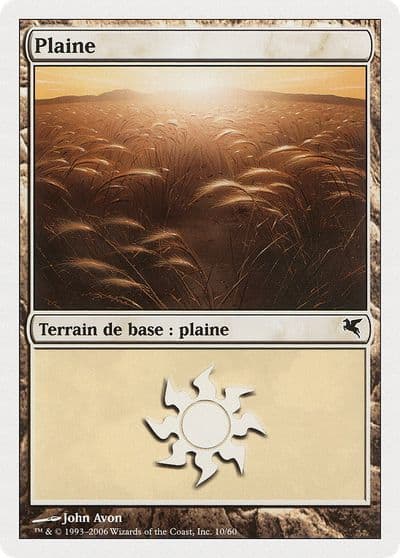 Plains French Plaine G10 Magic Encyclopedia 2005 (Salvat/Hachette) Magic card