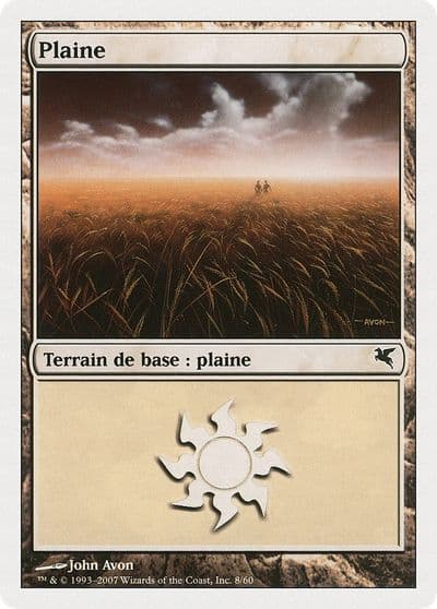Plains French Plaine C8 Magic Encyclopedia 2005 (Salvat/Hachette) Magic card