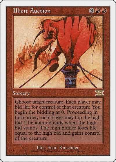 Illicit Auction Classic Sixth Edition Magic card