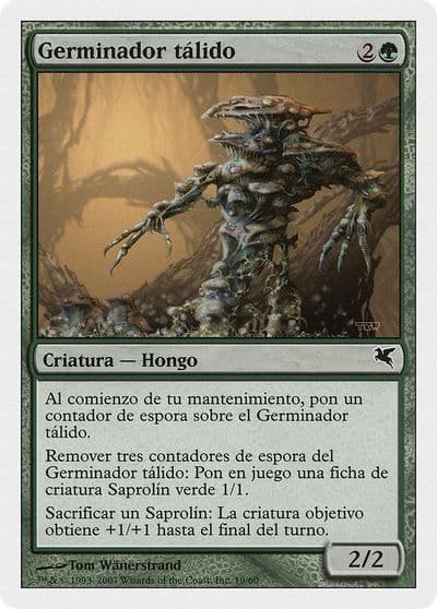 Thallid Germinator Spanish Germinador talido J19 Magic Encyclopedia 2005 (Salvat/Hachette) Magic card