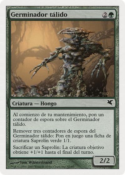 Thallid Germinator Spanish Germinador talido J43 Magic Encyclopedia 2005 (Salvat/Hachette) Magic card