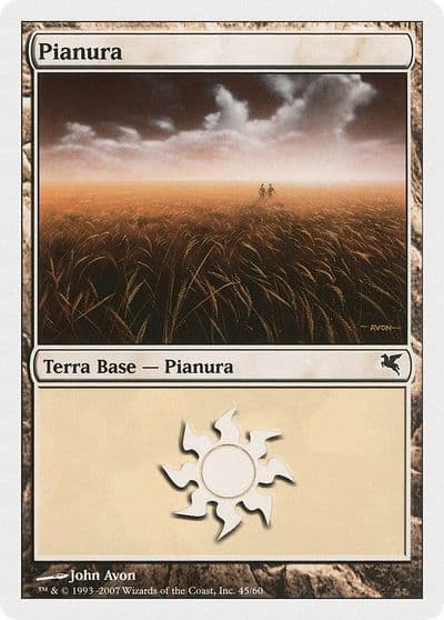 Plains Italian Pianura C45 Magic Encyclopedia 2005 (Salvat/Hachette) Magic card