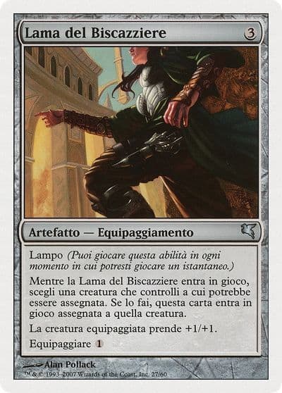 Grifters Blade Italian Lama del Biscazziere L27 Magic Encyclopedia 2005 (Salvat/Hachette) Magic card
