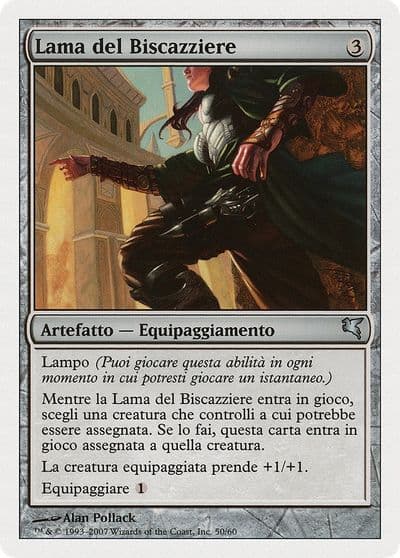 Grifters Blade Italian Lama del Biscazziere L50 Magic Encyclopedia 2005 (Salvat/Hachette) Magic card