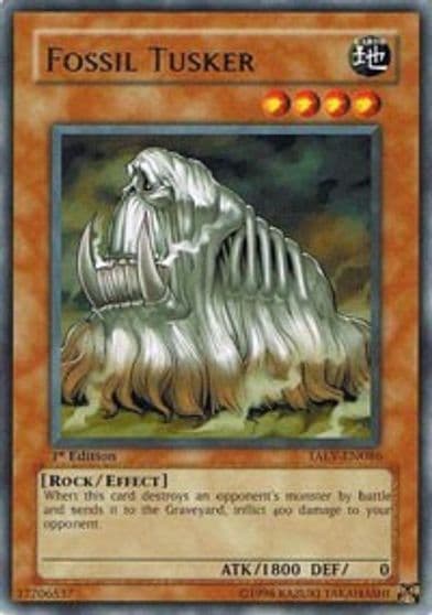 Fossil Tusker Tactical Evolution Yu-Gi-Oh! card
