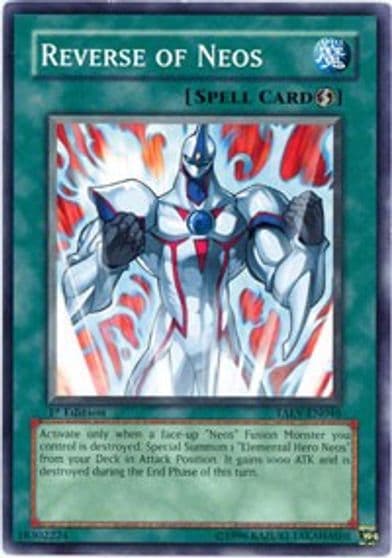Reverse of Neos Tactical Evolution Yu-Gi-Oh! card