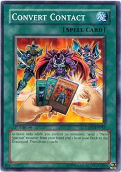 Convert Contact Tactical Evolution Yu-Gi-Oh! card