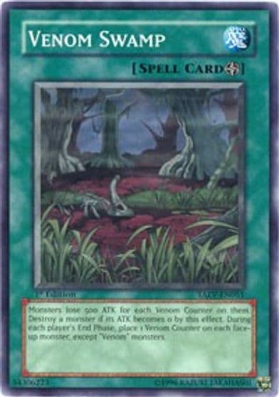 Venom Swamp Tactical Evolution Yu-Gi-Oh! card