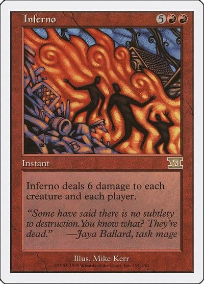 Inferno Classic Sixth Edition Magic card
