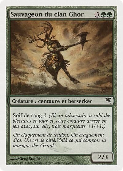 Skarrg the Rage Pits French Sauvageon du clan Ghor I29 Magic Encyclopedia 2005 (Salvat/Hachette) Magic card