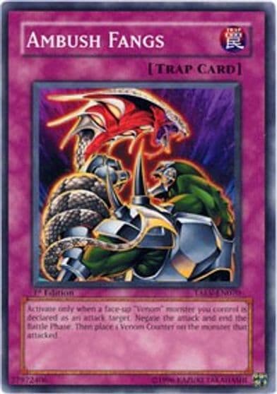 Ambush Fangs Tactical Evolution Yu-Gi-Oh! card