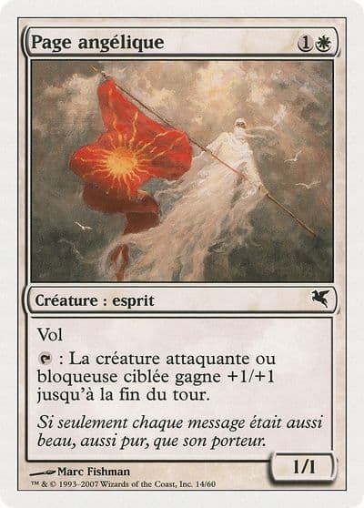 Angelic Page French Page angelique Magic Encyclopedia 2005 (Salvat/Hachette) Magic card