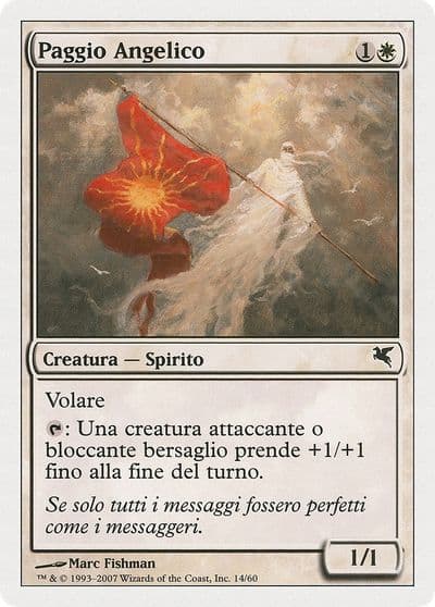 Angelic Page Italian Paggio Angelico Magic Encyclopedia 2005 (Salvat/Hachette) Magic card