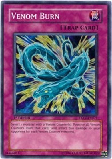 Venom Burn Tactical Evolution Yu-Gi-Oh! card