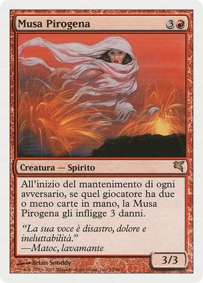 Lavaborn Muse Italian Musa Pirogena Magic Encyclopedia 2005 (Salvat/Hachette) Magic card