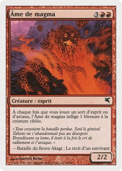 Soul of Magma French Ame de magma C18 Magic Encyclopedia 2005 (Salvat/Hachette) Magic card