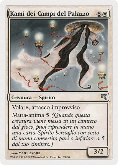 Kami of the Palace Fields Italian Kami dei Campi del Palazzo C27 Magic Encyclopedia 2005 (Salvat/Hachette) Magic card