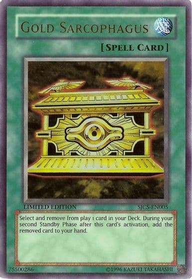 Gold Sarcophagus Shonen Jump Championship Series Promos Yu-Gi-Oh! card
