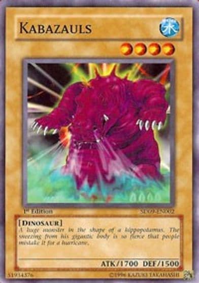 Kabazauls Structure Deck: Dinosaur's Rage Yu-Gi-Oh! card