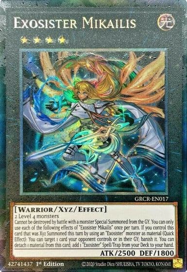 Exosister Mikailis CR The Grand Creators Yu-Gi-Oh! card