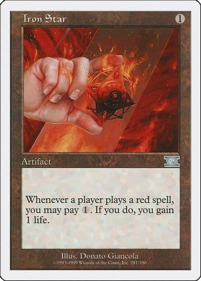 Iron Star Classic Sixth Edition Magic card