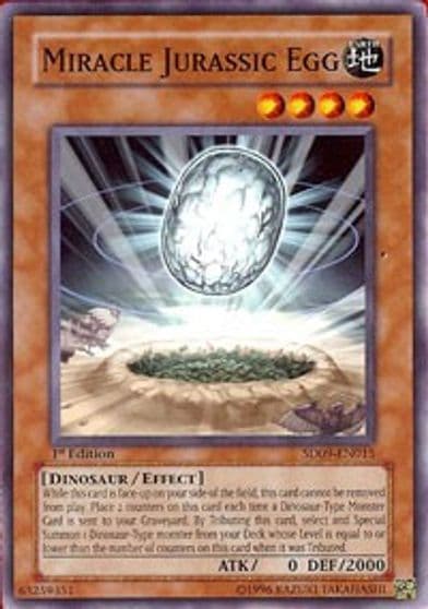 Miracle Jurassic Egg Structure Deck: Dinosaur's Rage Yu-Gi-Oh! card