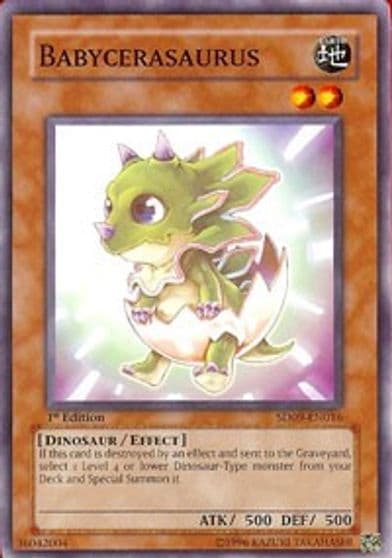Babycerasaurus Structure Deck: Dinosaur's Rage Yu-Gi-Oh! card
