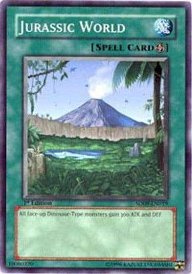 Jurassic World Structure Deck: Dinosaur's Rage Yu-Gi-Oh! card