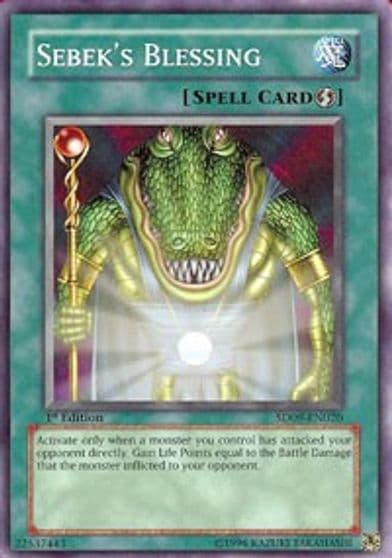 Sebeks Blessing Structure Deck: Dinosaur's Rage Yu-Gi-Oh! card