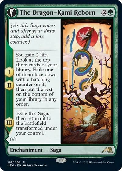 The Dragon Kami Reborn Kamigawa: Neon Dynasty Magic card