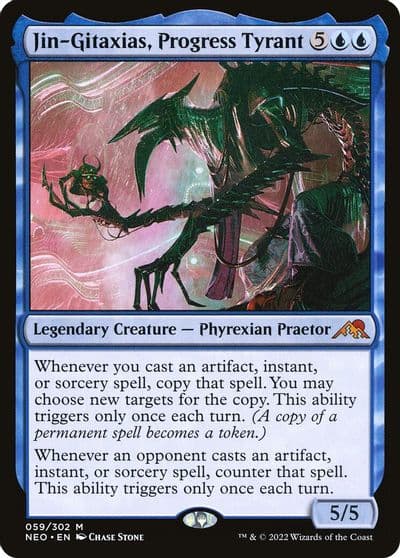 Jin Gitaxias Progress Tyrant Kamigawa: Neon Dynasty Magic card