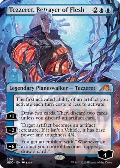 Tezzeret Betrayer of Flesh Borderless Kamigawa: Neon Dynasty Magic card