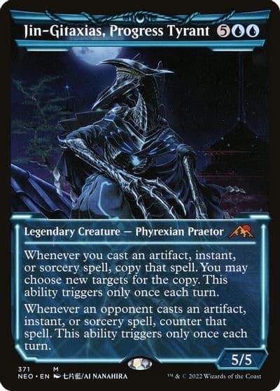 Jin Gitaxias Progress Tyrant Showcase Kamigawa: Neon Dynasty Magic card