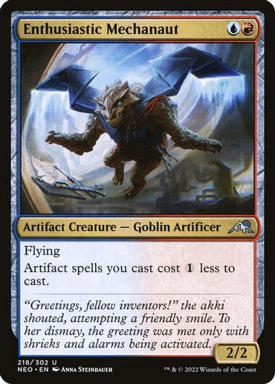 Enthusiastic Mechanaut Kamigawa: Neon Dynasty Magic card