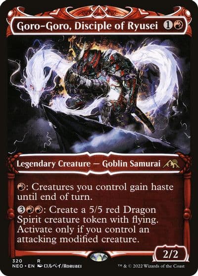 Goro Goro Disciple of Ryusei Showcase Kamigawa: Neon Dynasty Magic card