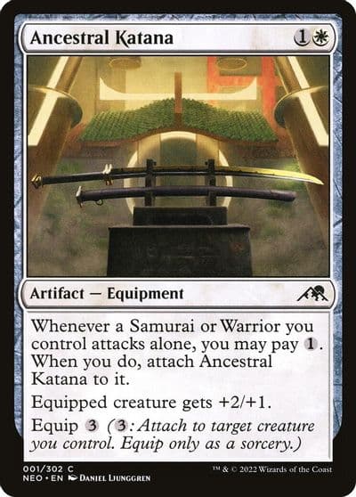 Ancestral Katana Kamigawa: Neon Dynasty Magic card