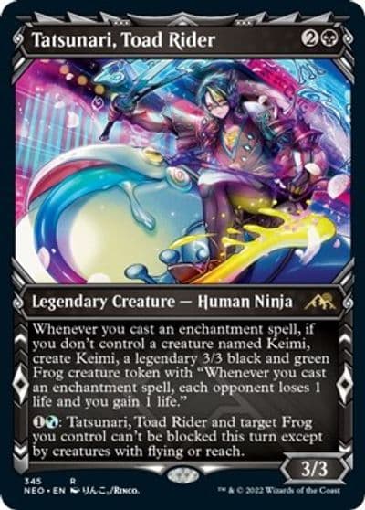 Tatsunari Toad Rider Showcase Kamigawa: Neon Dynasty Magic card