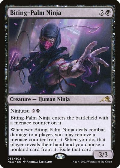 Biting Palm Ninja Kamigawa: Neon Dynasty Magic card