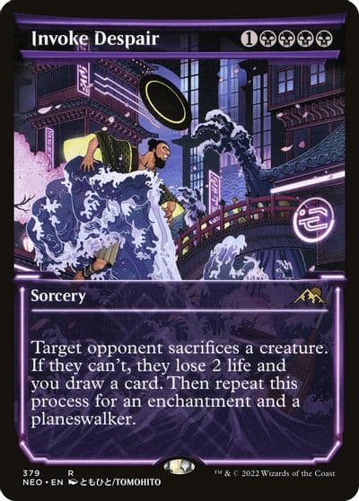 Invoke Despair Showcase Kamigawa: Neon Dynasty Magic card