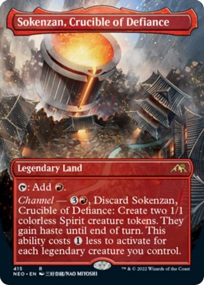 Sokenzan Crucible of Defiance Borderless Kamigawa: Neon Dynasty Magic card