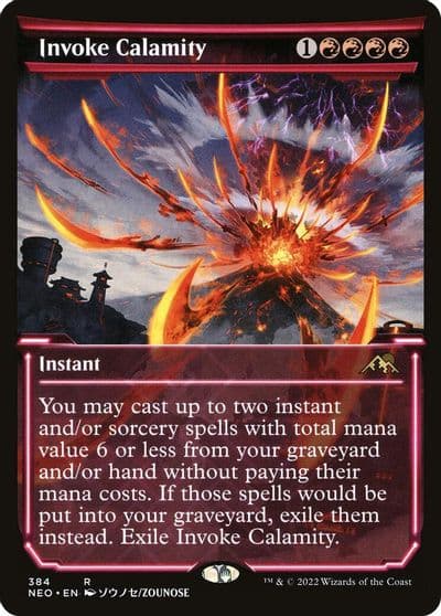 Invoke Calamity Showcase Kamigawa: Neon Dynasty Magic card