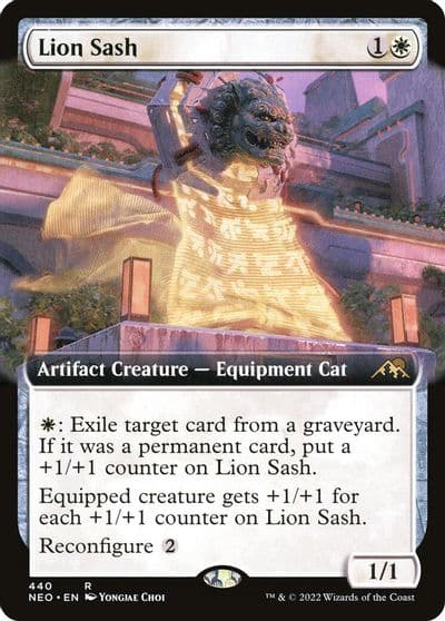 Lion Sash Extended Art Kamigawa: Neon Dynasty Magic card