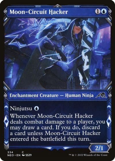 Moon Circuit Hacker Showcase Kamigawa: Neon Dynasty Magic card