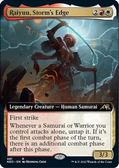 Raiyuu Storms Edge Extended Art Kamigawa: Neon Dynasty Magic card