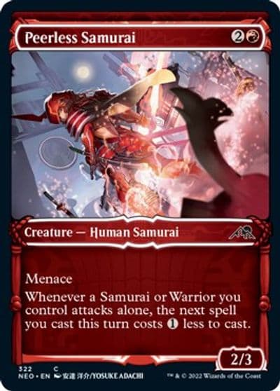 Peerless Samurai Showcase Kamigawa: Neon Dynasty Magic card