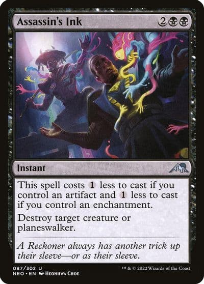 Assassins Ink Kamigawa: Neon Dynasty Magic card