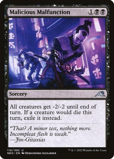 Malicious Malfunction Kamigawa: Neon Dynasty Magic card