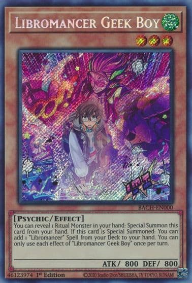 Libromancer Geek Boy Battle of Chaos Yu-Gi-Oh! card