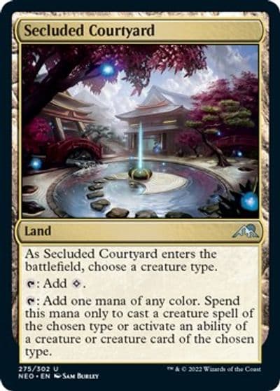 Secluded Courtyard Kamigawa: Neon Dynasty Magic card